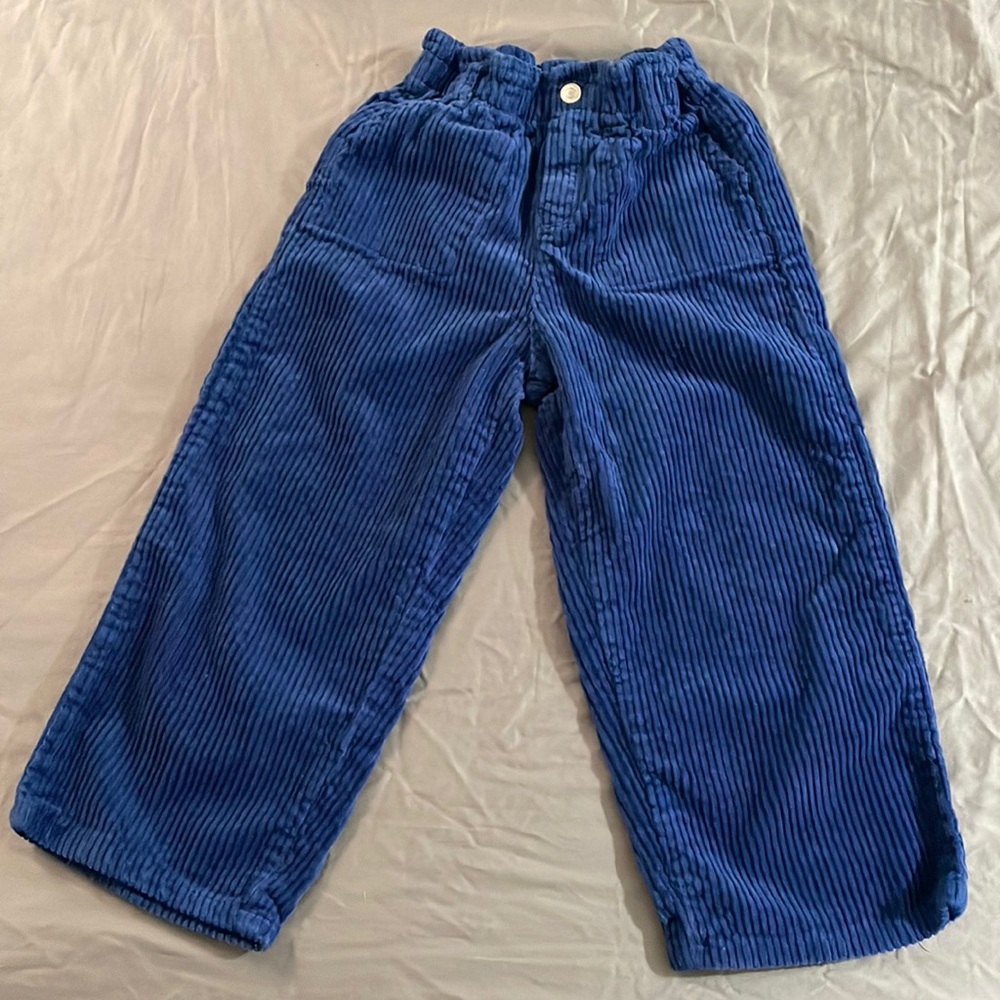 Zara Blue Paperbag Waist Corduroy Pants
4-5 years